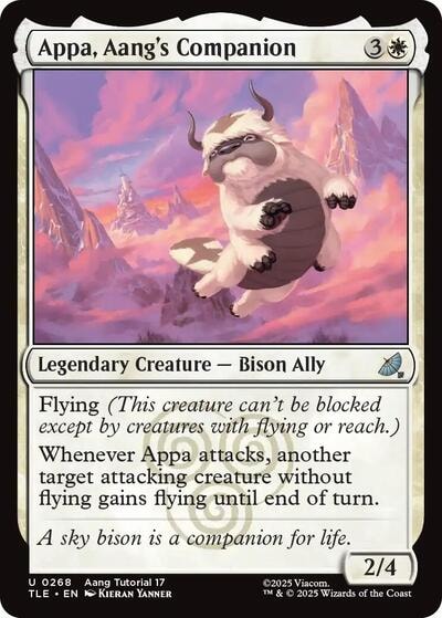 Appa Aangs Companion 0268 (TLE) #268 Uncommon (Lightly Played) Avatar: The Last Airbender: Eternal-Legal Magic: The Gathering: 2025