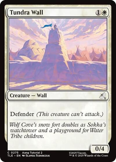 Tundra Wall 0275 (TLE) #275 Common (Lightly Played) Avatar: The Last Airbender: Eternal-Legal Magic: The Gathering: 2025