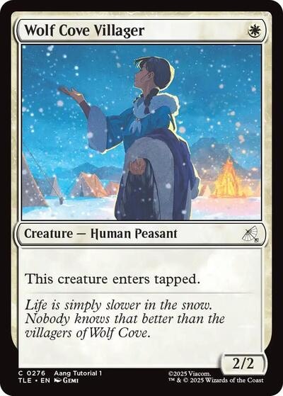 Wolf Cove Villager 0276 (TLE) #276 Common (Lightly Played) Avatar: The Last Airbender: Eternal-Legal Magic: The Gathering: 2025
