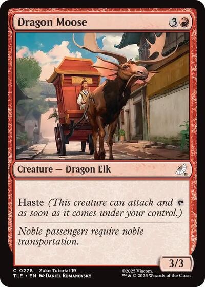 Dragon Moose 0278 (TLE) #278 Common (Lightly Played) Avatar: The Last Airbender: Eternal-Legal Magic: The Gathering: 2025