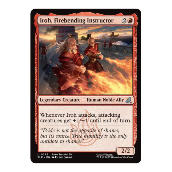 Iroh, Firebending Instructor (0282) (TLE) #282 Uncommon (Lightly Played) Avatar: The Last Airbender: Eternal-Legal Magic: The Gathering: 2025