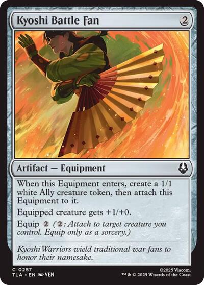 Kyoshi Battle Fan (TLA) #257 Common Avatar: The Last Airbender Magic: The Gathering: 2025