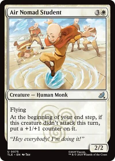 Air Nomad Student (TLE) #75 Uncommon (Lightly Played) Avatar: The Last Airbender: Eternal-Legal Magic: The Gathering: 2025