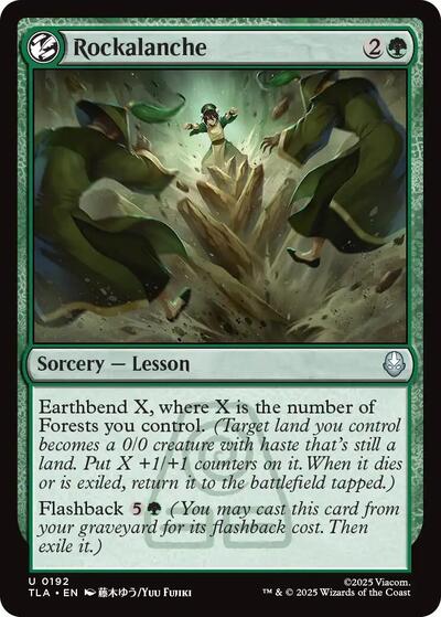 Rockalanche (TLA) #192 Uncommon Avatar: The Last Airbender Magic: The Gathering: 2025