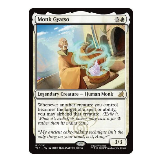 Monk Gyatso (TLE) #81 Rare Avatar: The Last Airbender: Eternal-Legal Magic: The Gathering: 2025