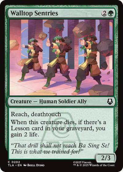 Walltop Sentries (TLA) #202 Common Avatar: The Last Airbender Magic: The Gathering: 2025