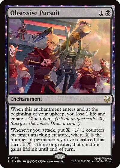 Obsessive Pursuit (TLA) #112 Rare (Lightly Played) Avatar: The Last Airbender Magic: The Gathering: 2025