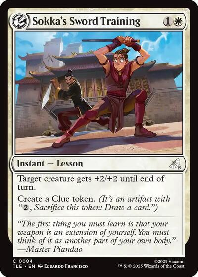 Sokkas Sword Training (TLE) #84 Common Avatar: The Last Airbender: Eternal-Legal Magic: The Gathering: 2025