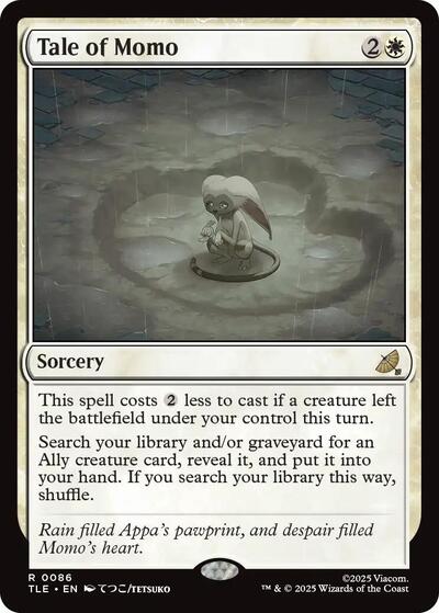 Tale of Momo (TLE) #86 Rare (Near Mint) Avatar: The Last Airbender: Eternal-Legal Magic: The Gathering: 2025