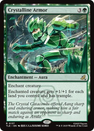 2025 Magic: Avatar: The Last Airbender: Eternal-Legal (TLE) - Crystalline Armor (#137, Rare) (Near Mint)