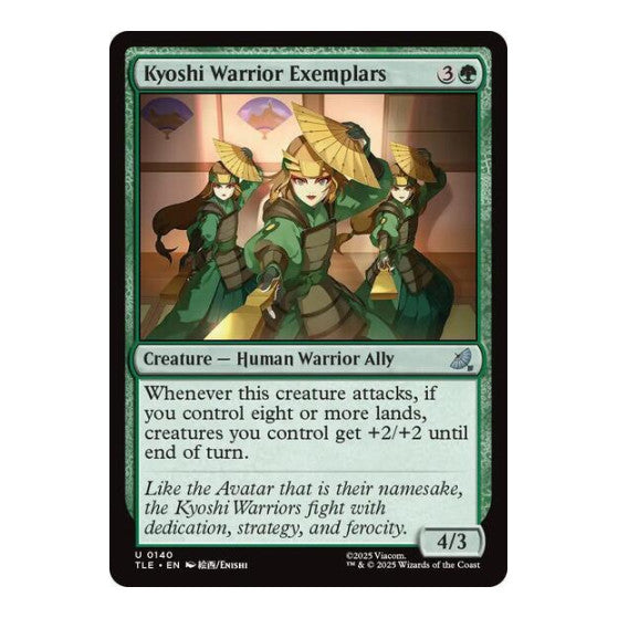 Kyoshi Warrior Exemplars (TLE) #140 Uncommon Avatar: The Last Airbender: Eternal-Legal Magic: The Gathering: 2025