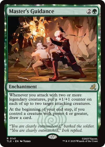 Masters Guidance (TLE) #141 Rare (Lightly Played) Avatar: The Last Airbender: Eternal-Legal Magic: The Gathering: 2025