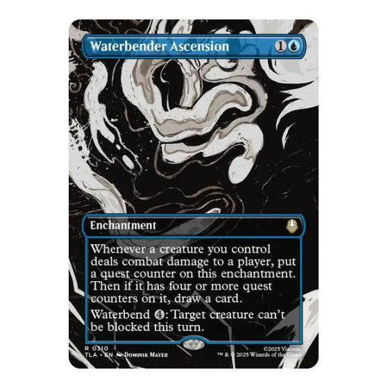 Waterbender Ascension (Borderless) (TLA) #310 Rare Avatar: The Last Airbender Magic: The Gathering: 2025