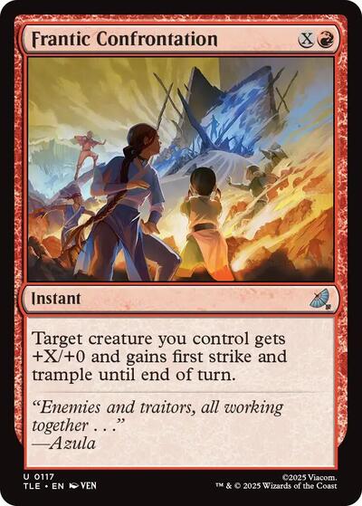 Frantic Confrontation (TLE) #117 Uncommon Avatar: The Last Airbender: Eternal-Legal Magic: The Gathering: 2025