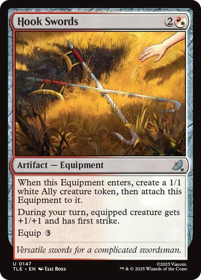 Hook Swords (TLE) #147 Uncommon (Near Mint) Avatar: The Last Airbender: Eternal-Legal Magic: The Gathering: 2025