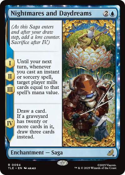 Nightmares and Daydreams (TLE) #94 Rare Avatar: The Last Airbender: Eternal-Legal Magic: The Gathering: 2025