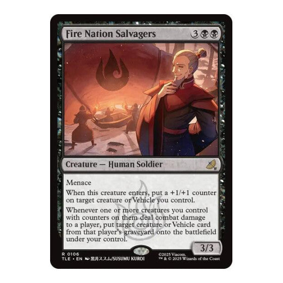 Fire Nation Salvagers (TLE) #106 Rare (Near Mint) Avatar: The Last Airbender: Eternal-Legal Magic: The Gathering: 2025