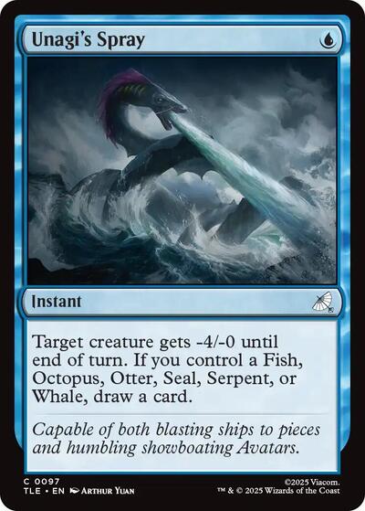 Unagis Spray (TLE) #97 Common Avatar: The Last Airbender: Eternal-Legal Magic: The Gathering: 2025