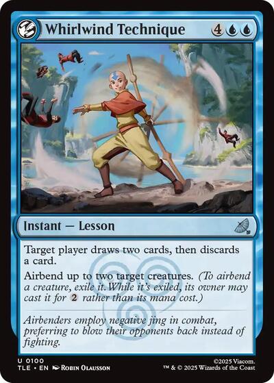 Whirlwind Technique (TLE) #100 Uncommon (Near Mint) Avatar: The Last Airbender: Eternal-Legal Magic: The Gathering: 2025