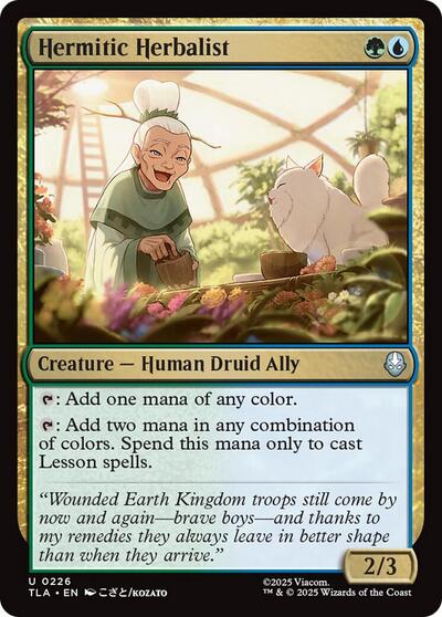 Hermitic Herbalist (TLA) #226 Uncommon Avatar: The Last Airbender Magic: The Gathering: 2025