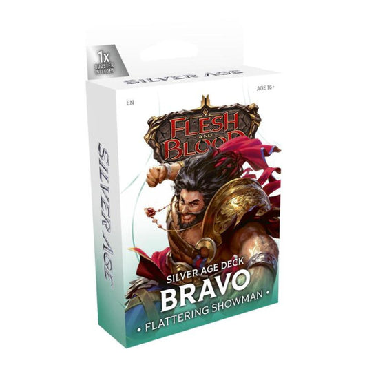 Silver Age Chapter 1 Deck - Bravo, Flattering Showman (Guardian) () None (Unopened) Silver Age Chapter 1 Flesh and Blood TCG: 2026