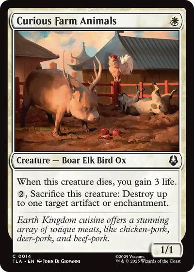 Curious Farm Animals (TLA) #14 Common Avatar: The Last Airbender Magic: 2025
