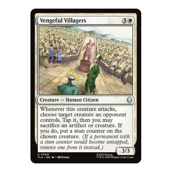 Vengeful Villagers (TLA) #40 Uncommon Avatar: The Last Airbender Magic: The Gathering: 2025