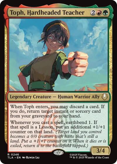 Toph Hardheaded Teacher (TLA) #246 Rare (Lightly Played) Avatar: The Last Airbender Magic: 2025
