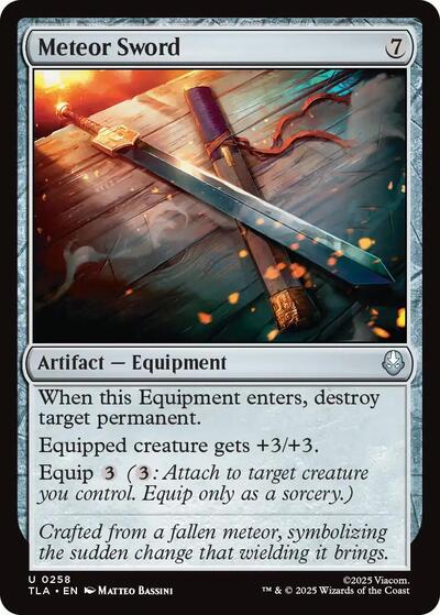 2025 Magic: Avatar: The Last Airbender (TLA) - Meteor Sword (#258, Uncommon)