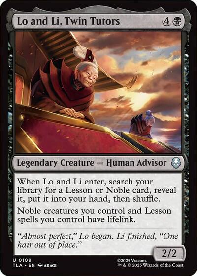 2025 Magic: Avatar: The Last Airbender (TLA) - Lo and Li Twin Tutors (#108, Uncommon)
