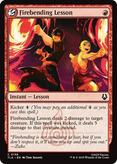 Firebending Lesson (TLA) #138 Common Avatar: The Last Airbender Magic: 2025