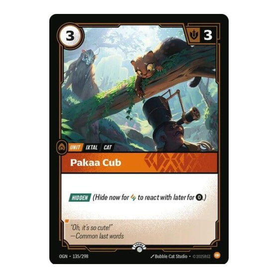 Pakaa Cub (OPP) #135/298 Promo (Foil Near Mint) Riftbound Organized Play Promotional Cards Riftbound: League of Legends Trading Card Game: 2025