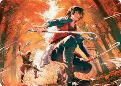 Jet, Rebel Leader Art Card (ASTLA) #26 Special (Near Mint) Art Series: Avatar: The Last Airbender Magic: The Gathering: 2025
