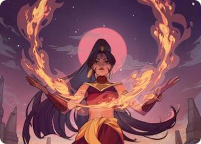 Firebending Student Art Card (ASTLA) #44 Special (Near Mint) Art Series: Avatar: The Last Airbender Magic: The Gathering: 2025