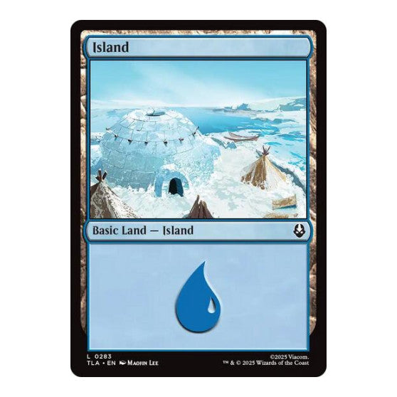 Island (0283) (TLA) #283 Land (Foil Lightly Played) Avatar: The Last Airbender Magic: The Gathering: 2025