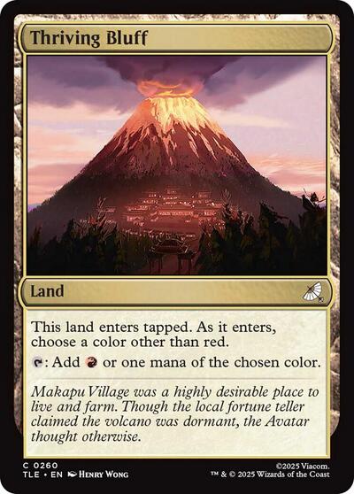 Thriving Bluff (TLE) #260 Common Avatar: The Last Airbender: Eternal-Legal Magic: The Gathering: 2025