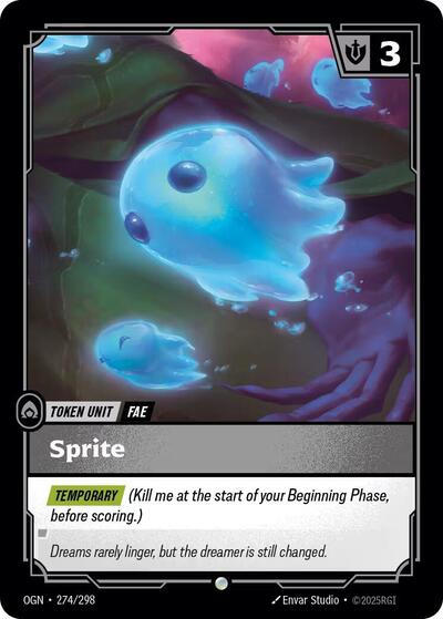 Sprite (274) // Buff (OGN) #274/298 Common (Near Mint) Origins Riftbound: League of Legends Trading Card Game: 2025