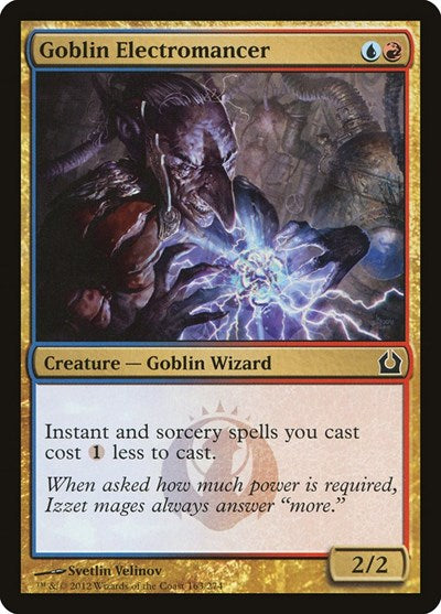 Goblin Electromancer (RTR) #163 Common (Moderately Played) Return to Ravnica Magic: The Gathering: 2012