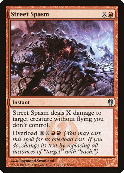 Street Spasm (DDJ) #30 Uncommon (Lightly Played) Duel Decks: Izzet vs. Golgari Magic: 2012