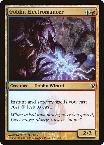 Goblin Electromancer (DDJ) #3 Common (Lightly Played) Duel Decks: Izzet vs. Golgari Magic: The Gathering: 2012