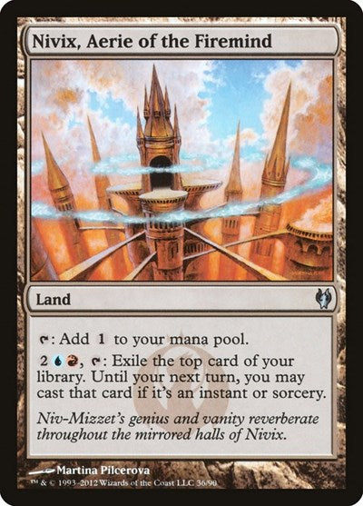 Nivix Aerie of the Firemind (DDJ) #36 Uncommon (Lightly Played) Duel Decks: Izzet vs. Golgari Magic: The Gathering: 2012