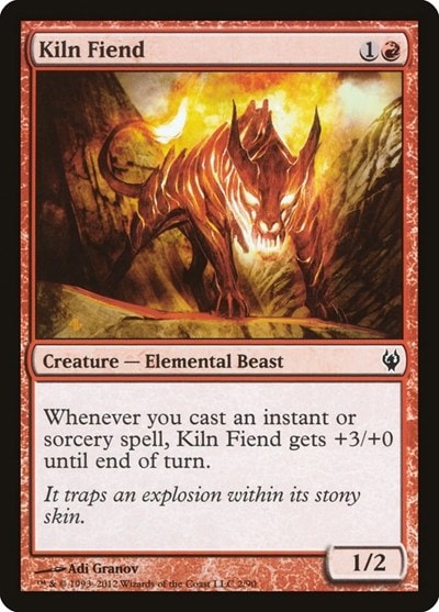 Kiln Fiend (DDJ) #2 Common Duel Decks: Izzet vs. Golgari Magic: The Gathering: 2012