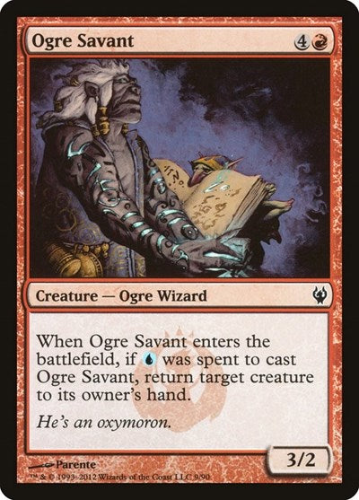 Ogre Savant (DDJ) #9 Common (Lightly Played) Duel Decks: Izzet vs. Golgari Magic: 2012