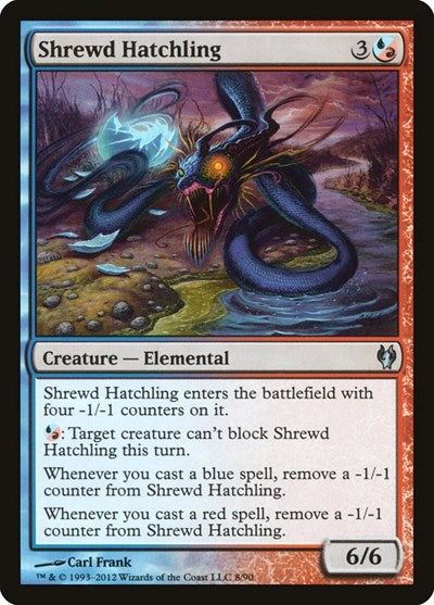 Shrewd Hatchling (DDJ) #8 Uncommon (Lightly Played) Duel Decks: Izzet vs. Golgari Magic: 2012