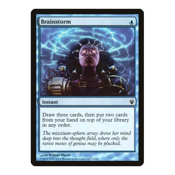 Brainstorm (DDJ) #13 Common (Lightly Played) Duel Decks: Izzet vs. Golgari Magic: The Gathering: 2012