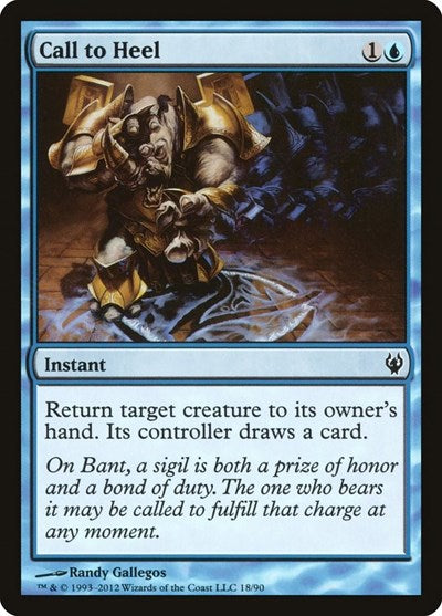 Call to Heel (DDJ) #18 Common (Lightly Played) Duel Decks: Izzet vs. Golgari Magic: 2012