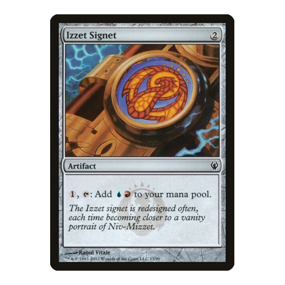 Izzet Signet (DDJ) #17 Common (Lightly Played) Duel Decks: Izzet vs. Golgari Magic: The Gathering: 2012