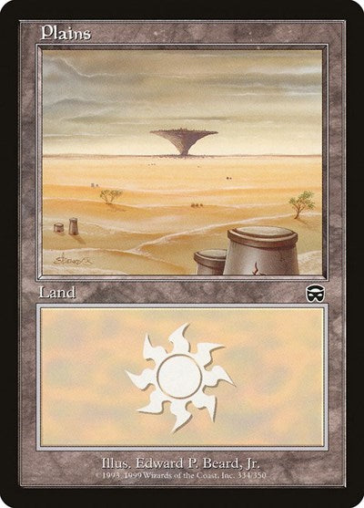 Plains 334 (MMQ) #334 Land Mercadian Masques Magic: The Gathering: 1999