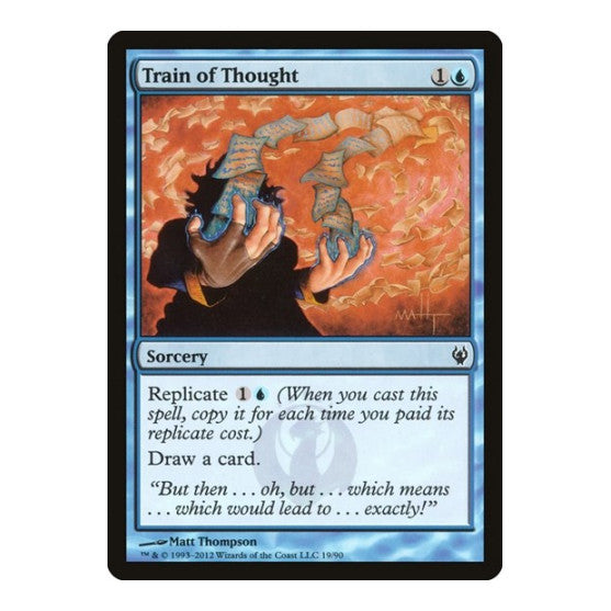 Train of Thought (DDJ) #19 Common (Lightly Played) Duel Decks: Izzet vs. Golgari Magic: The Gathering: 2012