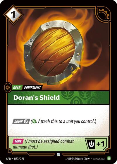 Doran's Shield (SFD) #033/221 Common Spiritforged Riftbound: League of Legends Trading Card Game: 2026